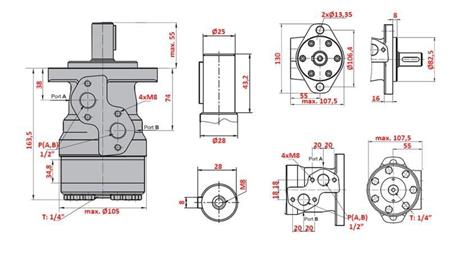 MOTOR HIDRAULIC MR 200