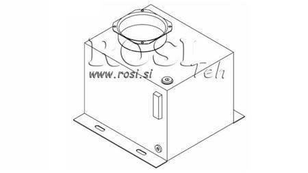 BOÎTE DE RÉSERVOIR EN MÉTAL PP 25 LITRES HORIZONTAL-VERTICAL