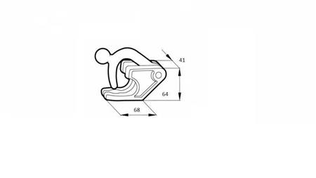 SIDE LOCK TYPE CIERE FEMALE -dimensions