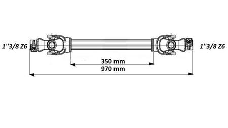 CARTE ÉCO 970mm 70-110HP AVEC LAMELLE - dimensions