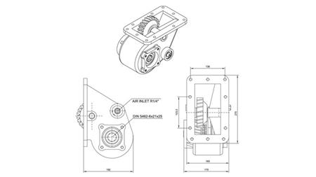 Abmessungen DER HYDRAULIKPUMPE - SCANIA GR 871