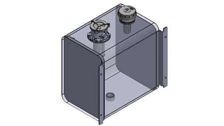 REZERVOR METALIC SUPERIOR 80 Lit 360x500x500mm