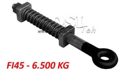 CULOARE DE ÎNCHIDERE A CURELUI DE REMORCARE CU SPRING fi45 6,500kg