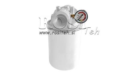 VACUUM METER FOR HYDRAULIC FILTER -1 - 0 BAR - 1/8