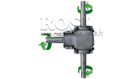 ANGLE REDUCER DOUBLE AXLE 1: 1.14 (27HP-20kW)