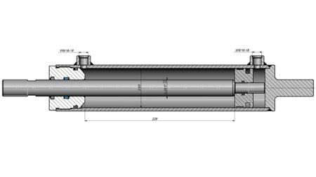 HYDRAULIC STEERING CYLINDER CASE OEM-87337229