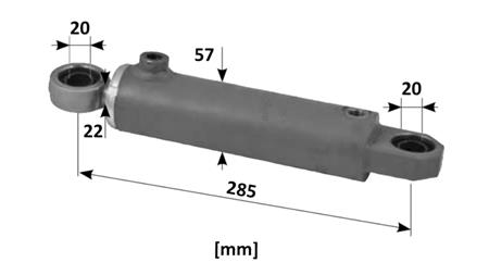 HYDRAULIC STEERING CYLINDER SAME OEM-0.467.6343.4