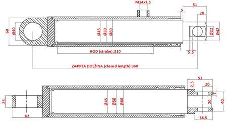 CILINDRU DE DIRECȚIE HIDRAULICĂ SAME OEM-9123.330.4,9104.330.4