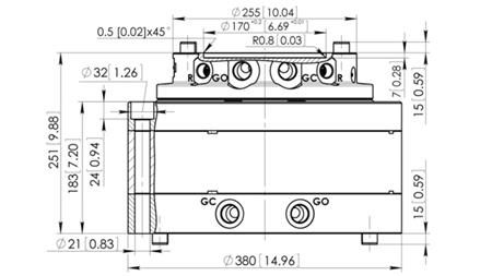 ROTATEUR HYDRAULIQUE CPR14-01 55000/14000 KG