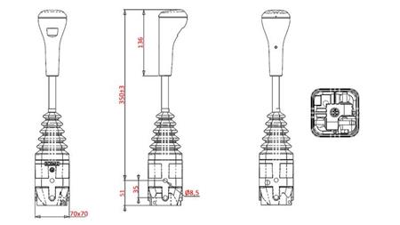 JOYSTICK INDEMAR FÜR GABELHEBE - OHNE KNOPF