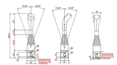 JOYSTICK NIMCO FOR ROUND WINCH - WITHOUT BUTTON