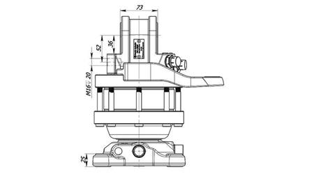 ROTATOR HIDRAULIC 4500/2250 KG CU FLANȘĂ