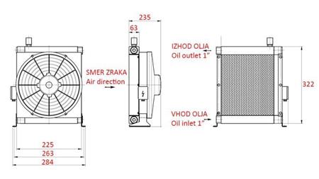 RADIATOR ULEI ECO DC 12V 30-100 LIT