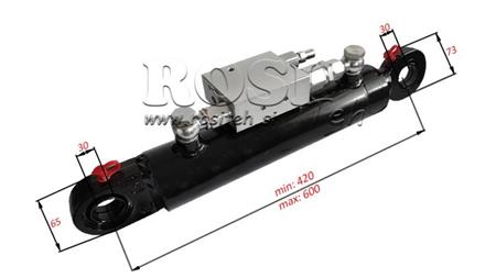 HYDRAULIC CYLINDER 60/40-180 WITH ROTARY VALVE - PLOW FOR SOIL