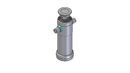 3095S -TELESCOPIC CYLINDER STANDARD/BALL 5 STAGES STROKE 2140 DIAMETER 124