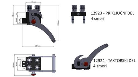 COUPLAGE MULTI-FASTER 4 voies BSP1/2 NOUVEAU TYPE PARTIE DE RACCORDEMENT