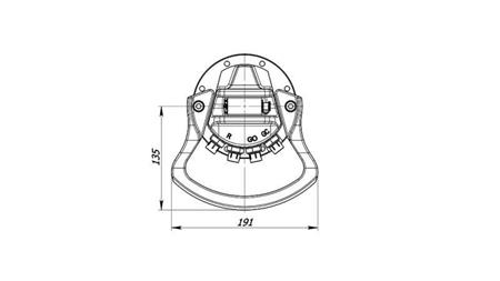HYDRAULIC ROTATOR 1000/500 KG WITH AXLE