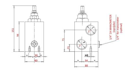 REGULATOR DE PRESIUNE HIDRAULIC VMPP 1' 50-400 BAR - 160lit