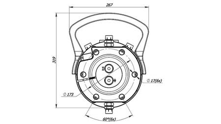 ROTATOR HIDRAULIC 12000/6000 KG CU FLANȘĂ