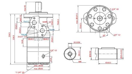HIDROMOTOR B/MR 200 - CU FRÂNĂ