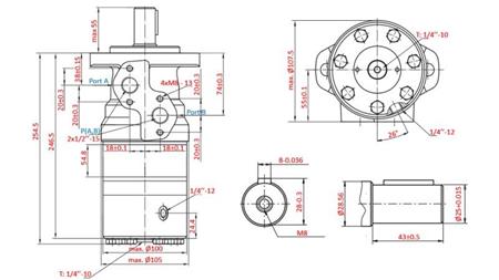 HIDROMOTOR B/MR 315 - CU FRÂNĂ