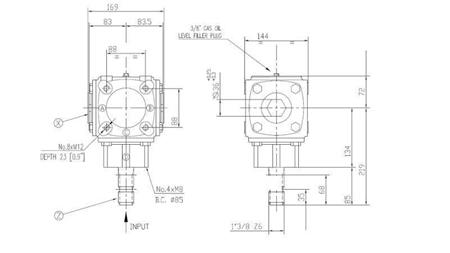 VINKELGEAR TB-19J 1.46:1 (23HK-16.9kW)