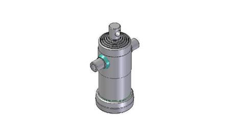 6004F -TELESCOPIC CYLINDER STANDARD/HOLE 6 STAGES TRAVEL 1245 FI 124