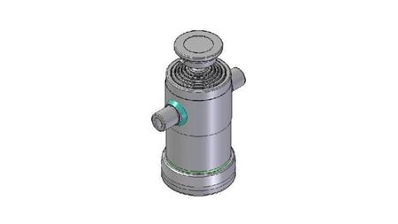 6007S - TELESCOPISK CYLINDER STANDARD/KUGLE 6 TRIN SLAG 1180 DIAMETER 152