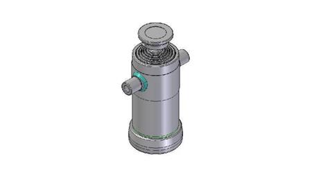 6008S -TELESCOPISK CYLINDER STANDARD/KUGLE 6 TRIN SLAG 1480 DIAMETER 152
