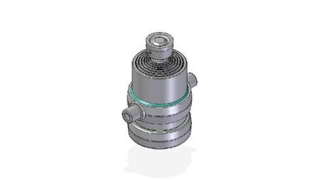 7016S -TELESCOPIC CYLINDER STANDARD/BALL 7 STAGES STROKE 1345 DIAMETER 190