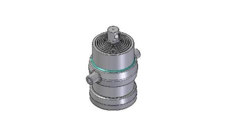 8019F - CILINDRO TELESCOPICO STANDARD/BUCO 8 STADI CORSO 1750 DIAMETRO 215