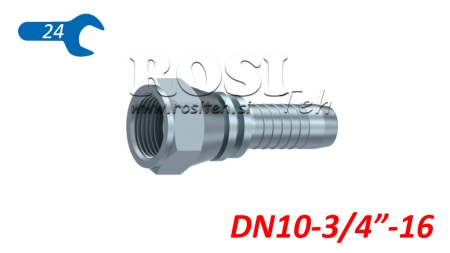 CONEXIUNE HIDRAULICĂ DKJ JIC74° FEMELĂ DN10-3/4”-16