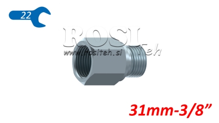 ADAPTATOR HIDRAULIC EXTINS MALE-FEMALE 3/8