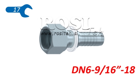 CONEXIUNE HIDRAULICĂ DKORFS FEMELĂ DN6-9/16-18