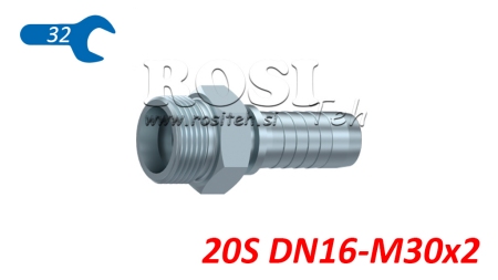 CONEXIUNE HIDRAULICĂ CES 20 MALE DN16-M30X2
