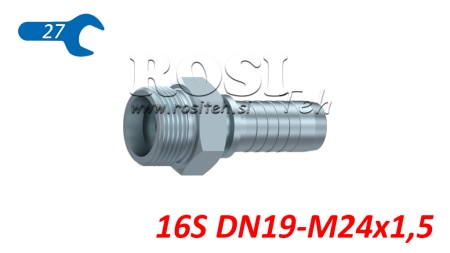 CONEXIUNE HIDRAULICĂ CES 16 CU BĂRBAT DN19-M24X1,5