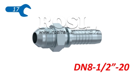CONEXIUNE HIDRAULICĂ AGJ JIC74° MALE DN8-1/2”-20