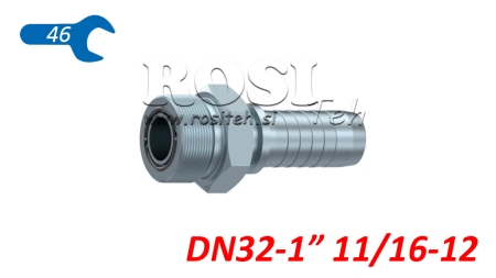 CONEXIUNE HIDRAULICĂ AGORFS MALE DN32-1 11/16-12