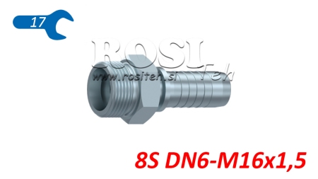 CONEXIUNE HIDRAULICĂ CES 8 CU MALE DN6-M16X1,5