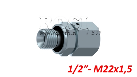 VANĂ HIDRAULICĂ UVOJNI VIJAČNI SPOJ AOVR ED BSP1/2 - M22X1,5