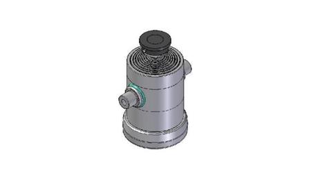 9033S -TELESCOPIC CYLINDER STANDARD/BALL 9 STAGES STROKE 2887 DIAMETER 270