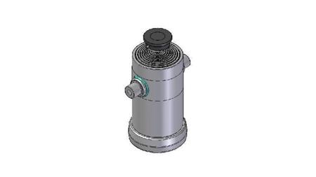 9035S -TELESCOPISK CYLINDER STANDARD/KUGLE 9 TRIN SLAG 3607 DIAMETER 270
