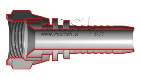 FITTING DE CONEXIUNE HIDRAULICĂ DKJ JIC74° FEMELĂ DN25-1 5/16-12