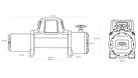 TREUIL ÉLECTRIQUE 12 V DWM 12000 HD - 5443 kg