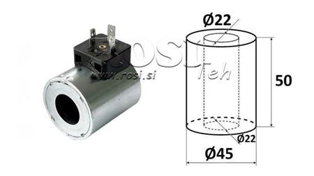 ELEKTROMAGNETISK SPOLE 24V DC - DS3 - fi 22mm-50mm 31W