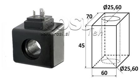 BOBINE ÉLECTROMAGNÉTIQUE 230VAC - DS5 - fi 25.6mm-45mm