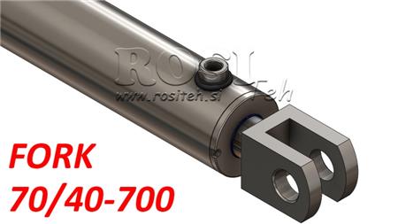 HYDRAULISK CYLINDER GAFLE 70/40-700