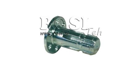 KARDANLED MED FLANGE 6 HULLER 1 3/8