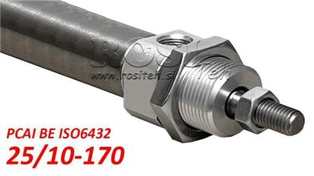 PNEUMATISK CYLINDER PCAI 25/10-170 BE ISO6432