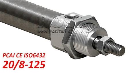 CILINDRU PNEUMATIC PCAI 20/8-125 CE ISO6432